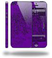 Folder Doodles Purple - Decal Style Vinyl Skin (fits Apple Original iPhone 5, NOT the iPhone 5C or 5S)