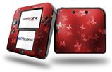 Bokeh Butterflies Red - Decal Style Vinyl Skin fits Nintendo 2DS - 2DS NOT INCLUDED