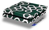 Vinyl Decal Skin Wrap compatible with Sony PlayStation 4 Original Console Locknodes 03 Hunter Green (PS4 NOT INCLUDED)
