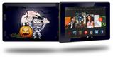 Halloween Jack O Lantern Pumpkin Bats and Zombie Mummy - Decal Style Skin fits 2013 Amazon Kindle Fire HD 7 inch