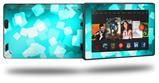 Bokeh Squared Neon Teal - Decal Style Skin fits 2013 Amazon Kindle Fire HD 7 inch