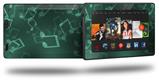 Bokeh Music Seafoam Green - Decal Style Skin fits 2013 Amazon Kindle Fire HD 7 inch