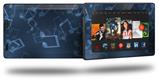 Bokeh Music Blue - Decal Style Skin fits 2013 Amazon Kindle Fire HD 7 inch
