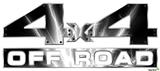 Lightning White - 4x4 Decal Bolted 13x5.5 (2 Decal Set)