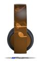 Vinyl Decal Skin Wrap compatible with Original Sony PlayStation 4 Gold Wireless Headphones Bokeh Music Orange (PS4 HEADPHONES  NOT INCLUDED)