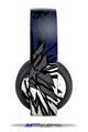Vinyl Decal Skin Wrap compatible with Original Sony PlayStation 4 Gold Wireless Headphones Baja 0040 Blue Navy (PS4 HEADPHONES  NOT INCLUDED)