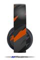 Vinyl Decal Skin Wrap compatible with Original Sony PlayStation 4 Gold Wireless Headphones Jagged Camo Burnt Orange (PS4 HEADPHONES  NOT INCLUDED)