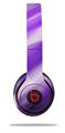 Skin Decal Wrap compatible with Beats Solo 2 WIRED Headphones Paint Blend Purple (HEADPHONES NOT INCLUDED)