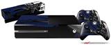 Baja 0040 Blue Navy - Holiday Bundle Decal Style Skin fits XBOX One Console Original, Kinect and 2 Controllers (XBOX SYSTEM NOT INCLUDED)
