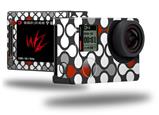 Locknodes 05 Red Dark - Decal Style Skin fits GoPro Hero 4 Silver Camera (GOPRO SOLD SEPARATELY)