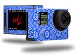 Gothic Punk Pattern Blue - Decal Style Skin fits GoPro Hero 4 Silver Camera (GOPRO SOLD SEPARATELY)