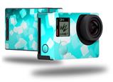 Bokeh Squared Neon Teal - Decal Style Skin fits GoPro Hero 4 Black Camera (GOPRO SOLD SEPARATELY)