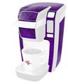 Decal Style Vinyl Skin compatible with Keurig K10 / K15 Mini Plus Coffee Makers Folder Doodles Purple (KEURIG NOT INCLUDED)