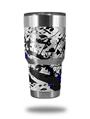 Skin Decal Wrap for Yeti Tumbler Rambler 30 oz Baja 0018 Blue Royal (TUMBLER NOT INCLUDED)