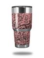 Skin Decal Wrap for Yeti Tumbler Rambler 30 oz Folder Doodles Pink (TUMBLER NOT INCLUDED)