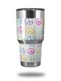 Skin Decal Wrap for Yeti Tumbler Rambler 30 oz Kearas Peace Signs (TUMBLER NOT INCLUDED)