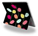 Plain Leaves On Black - Decal Style Vinyl Skin (fits Microsoft Surface Pro 4)