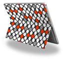 Locknodes 05 Red - Decal Style Vinyl Skin (fits Microsoft Surface Pro 4)