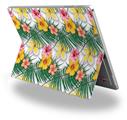 Beach Flowers 02 White - Decal Style Vinyl Skin fits Microsoft Surface Pro 4 (SURFACE NOT INCLUDED)