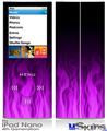 iPod Nano 4G Skin - Fire Flames Purple
