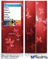 iPod Nano 4G Skin - Bokeh Butterflies Red