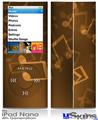 iPod Nano 4G Skin - Bokeh Music Orange