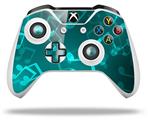 WraptorSkinz Decal Skin Wrap Set works with 2016 and newer XBOX One S / X Controller Bokeh Music Neon Teal (CONTROLLER NOT INCLUDED)