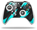 WraptorSkinz Decal Skin Wrap Set works with 2016 and newer XBOX One S / X Controller Jagged Camo Neon Teal (CONTROLLER NOT INCLUDED)