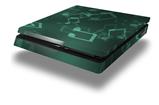 Vinyl Decal Skin Wrap compatible with Sony PlayStation 4 Slim Console Bokeh Music Seafoam Green (PS4 NOT INCLUDED)