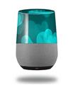 Decal Style Skin Wrap for Google Home Original - Bokeh Hearts Neon Teal (GOOGLE HOME NOT INCLUDED)