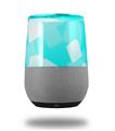 Decal Style Skin Wrap for Google Home Original - Bokeh Squared Neon Teal (GOOGLE HOME NOT INCLUDED)