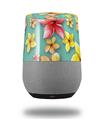 Decal Style Skin Wrap for Google Home Original - Beach Flowers Seafoam Green (GOOGLE HOME NOT INCLUDED)
