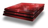 Vinyl Decal Skin Wrap compatible with Sony PlayStation 4 Pro Console Bokeh Butterflies Red (PS4 NOT INCLUDED)