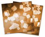 WraptorSkinz Vinyl Craft Cutter Designer 12x12 Sheets Bokeh Squared Orange - 2 Pack