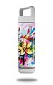 Skin Decal Wrap for Clean Bottle Square Titan Plastic 25oz Floral Splash (BOTTLE NOT INCLUDED)