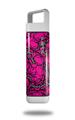 Skin Decal Wrap for Clean Bottle Square Titan Plastic 25oz Scattered Skulls Hot Pink (BOTTLE NOT INCLUDED)