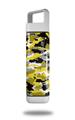 Skin Decal Wrap for Clean Bottle Square Titan Plastic 25oz WraptorCamo Digital Camo Yellow (BOTTLE NOT INCLUDED)