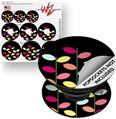 Decal Style Vinyl Skin Wrap 3 Pack for PopSockets Plain Leaves On Black (POPSOCKET NOT INCLUDED)