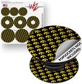 Decal Style Vinyl Skin Wrap 3 Pack for PopSockets Iowa Hawkeyes Tigerhawk Tiled 06 Gold on Black (POPSOCKET NOT INCLUDED)