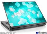 Laptop Skin (Large) - Bokeh Squared Neon Teal