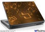 Laptop Skin (Large) - Bokeh Music Orange