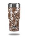 Skin Decal Wrap for K2 Element Tumbler 30oz - Wavey Chocolate Brown (TUMBLER NOT INCLUDED) by WraptorSkinz