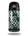 Skin Decal Wrap for Thermos Funtainer 12oz Bottle Locknodes 03 Hunter Green (BOTTLE NOT INCLUDED) by WraptorSkinz