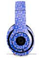 WraptorSkinz Skin Decal Wrap compatible with Beats Studio 2 and 3 Wired and Wireless Headphones Gothic Punk Pattern Blue Skin Only (HEADPHONES NOT INCLUDED)