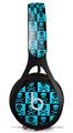 WraptorSkinz Skin Decal Wrap compatible with Beats EP Headphones Skull Checkers Blue Skin Only HEADPHONES NOT INCLUDED
