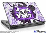 Laptop Skin (Medium) - Cartoon Skull Purple
