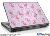 Laptop Skin (Medium) - Flamingos on Pink