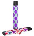 Skin Decal Wrap 2 Pack for Juul Vapes Kearas Polka Dots Purple And Blue JUUL NOT INCLUDED