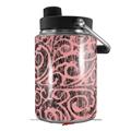 Skin Decal Wrap for Yeti Half Gallon Jug Folder Doodles Pink - JUG NOT INCLUDED by WraptorSkinz