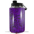 Skin Decal Wrap for Yeti 1 Gallon Jug Folder Doodles Purple - JUG NOT INCLUDED by WraptorSkinz